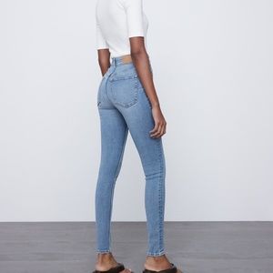 Zara High Rise Vintage Skinny Ankle Length Jeans